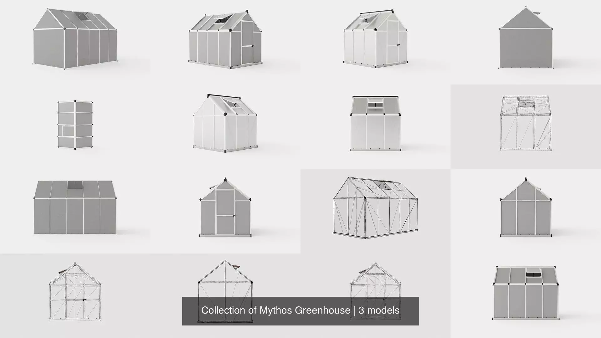 Collection of Mythos Greenhouse - 3 Models _0