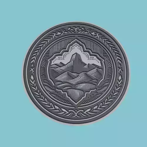 Lesotho Map Medallion Wall Art Printer