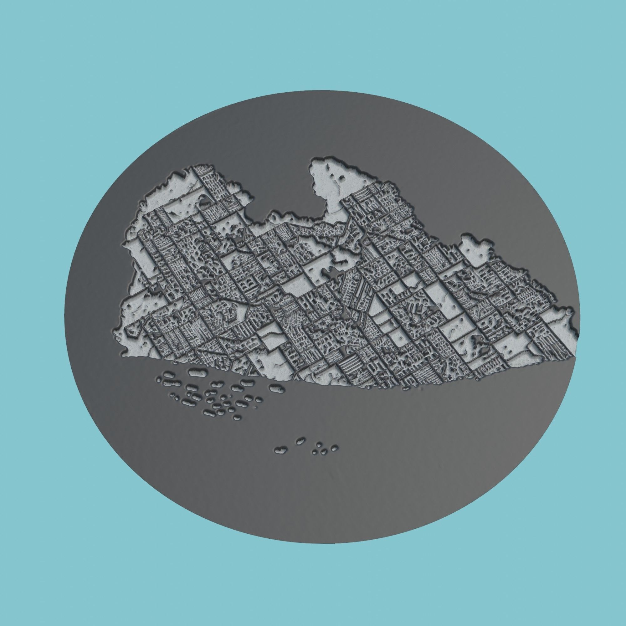 Liberia Map Medallion Wall Art Printer 3D print model_1