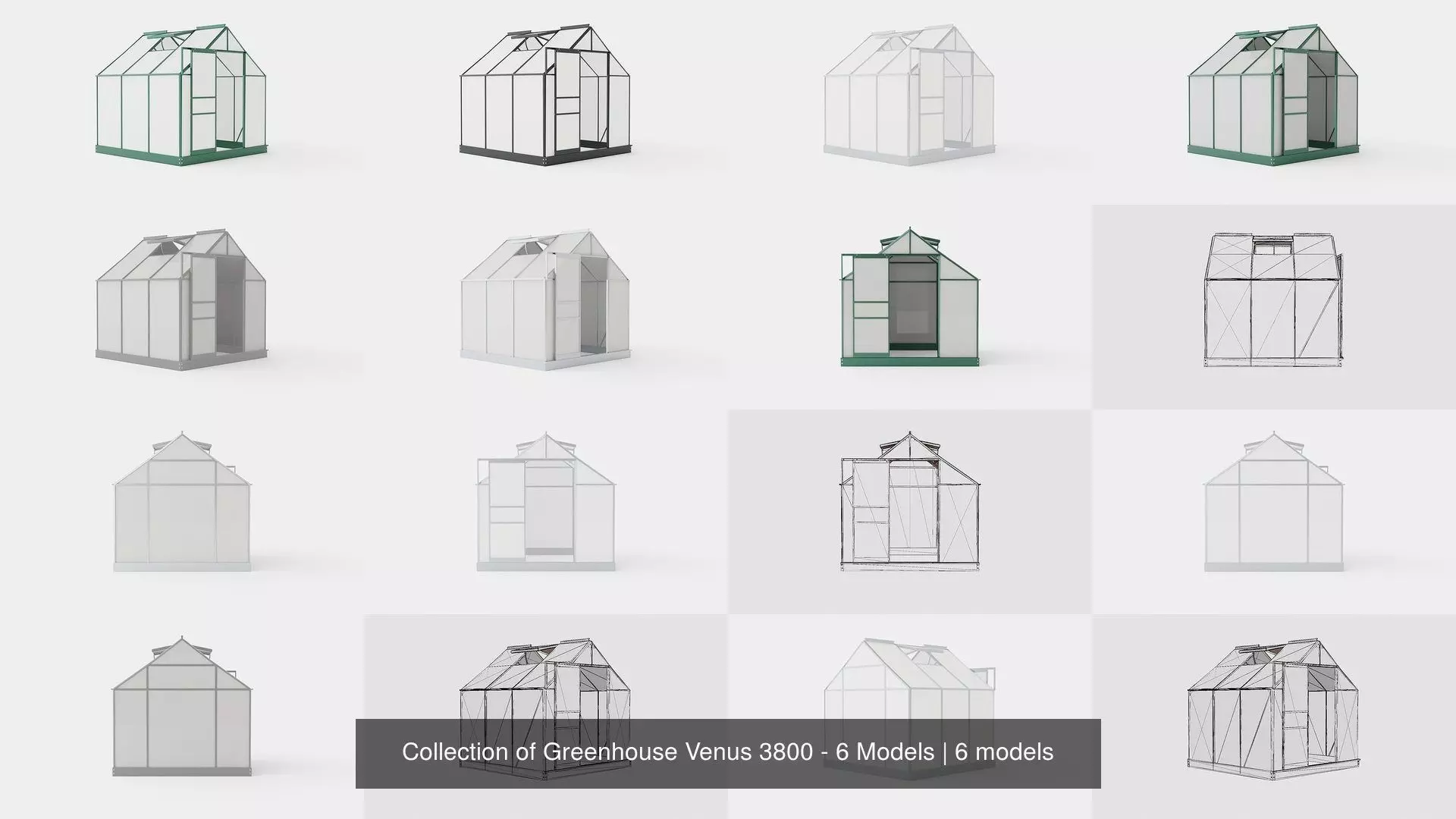Collection of Greenhouse Venus 3800 - 6 Models _0