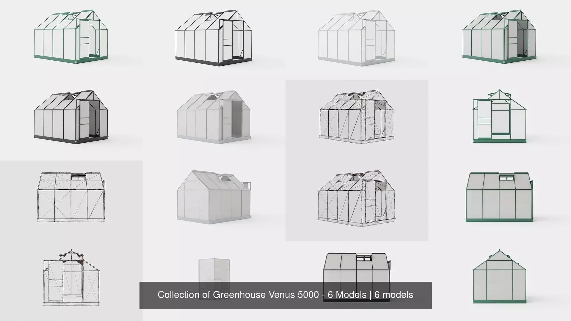 Collection of Greenhouse Venus 5000 - 6 Models _0
