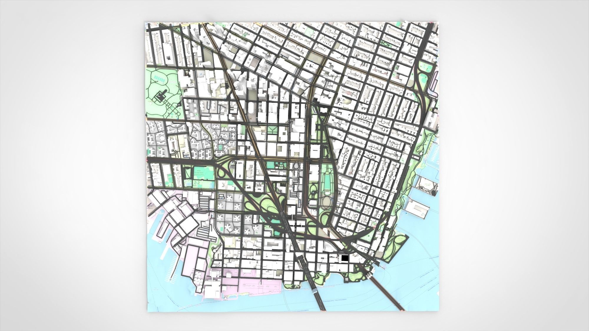 Cityscape Broolkyn New York United States 3D print model 3D print model_9