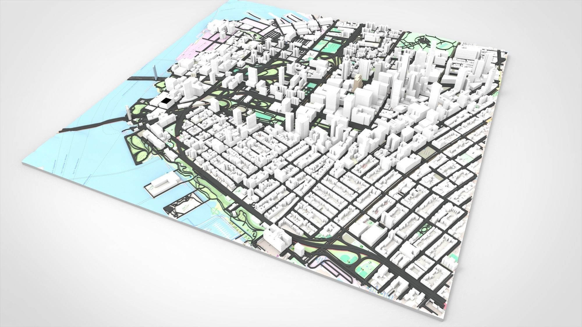 Cityscape Broolkyn New York United States 3D print model 3D print model_6