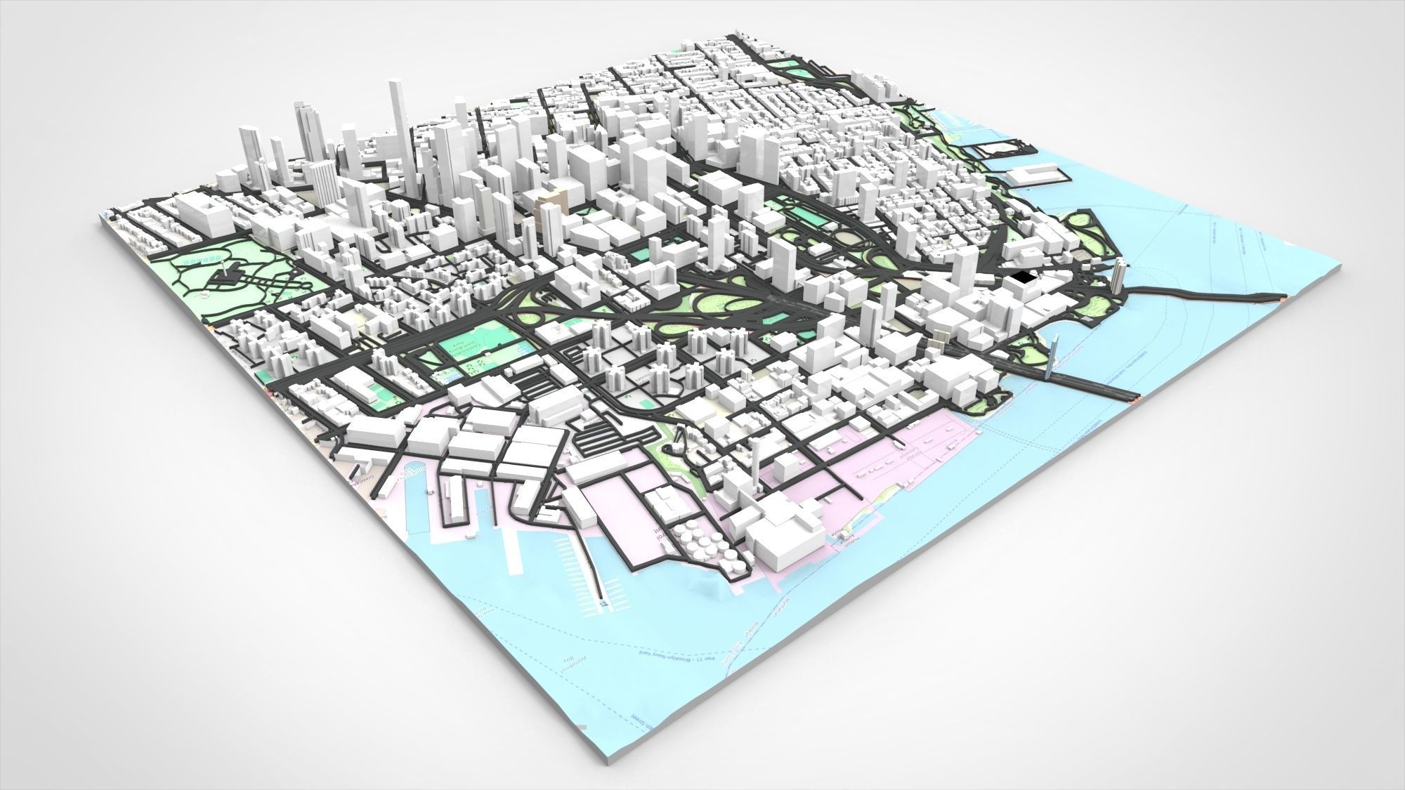 Cityscape Broolkyn New York United States 3D print model 3D print model_10