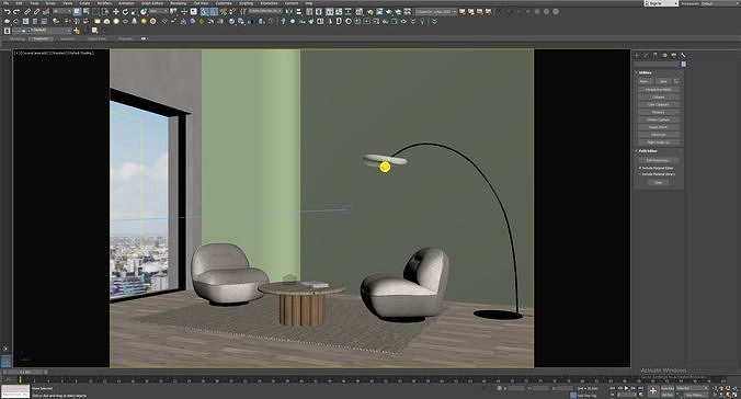 3D interior Minimal scene 39 3D model 6