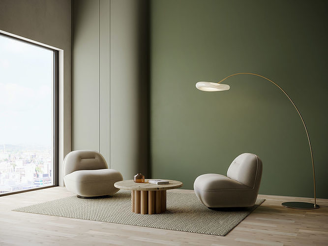 3D interior Minimal scene 39 3D model 2