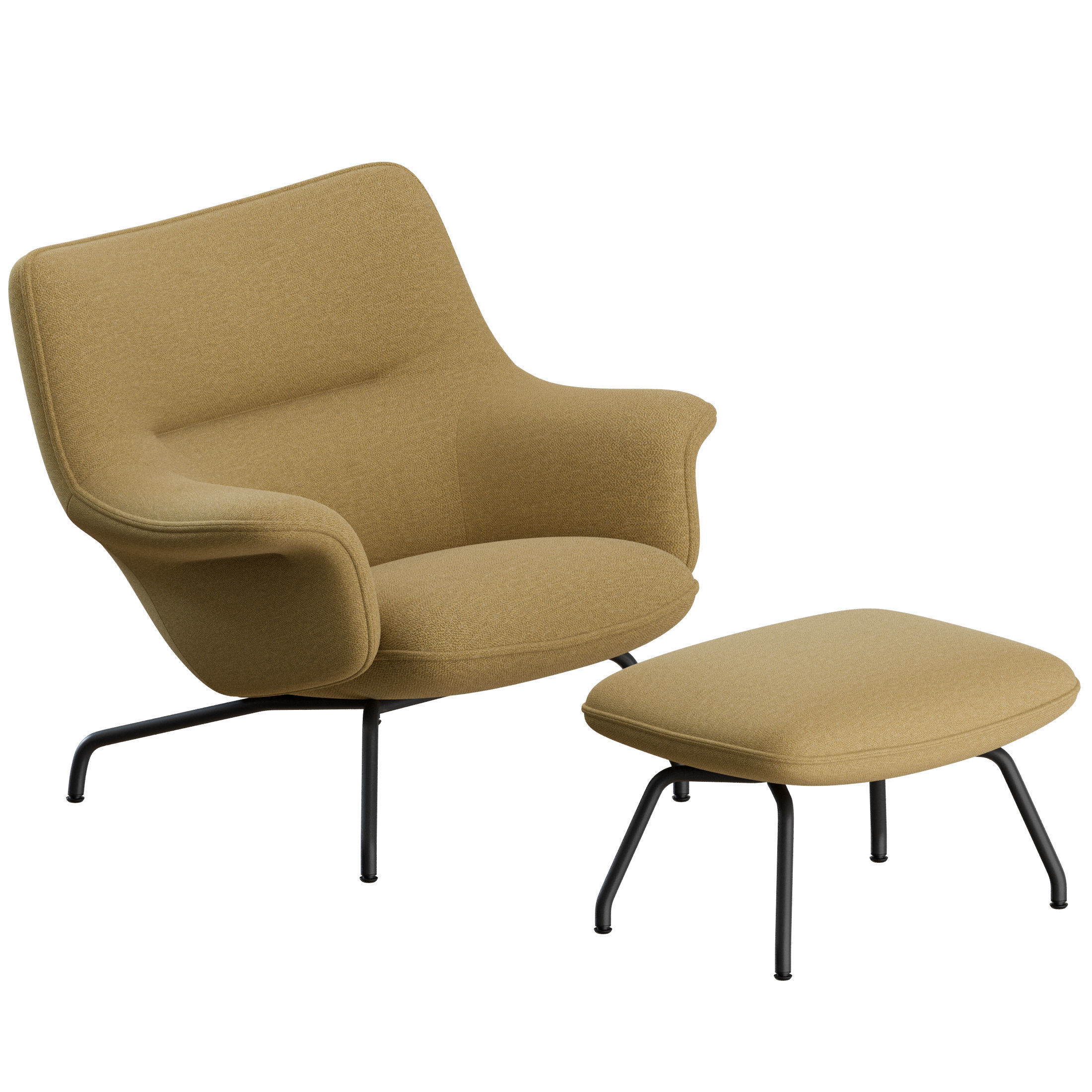 Doze Lounge Chair Low Back Tube by Muuto 3D model_3