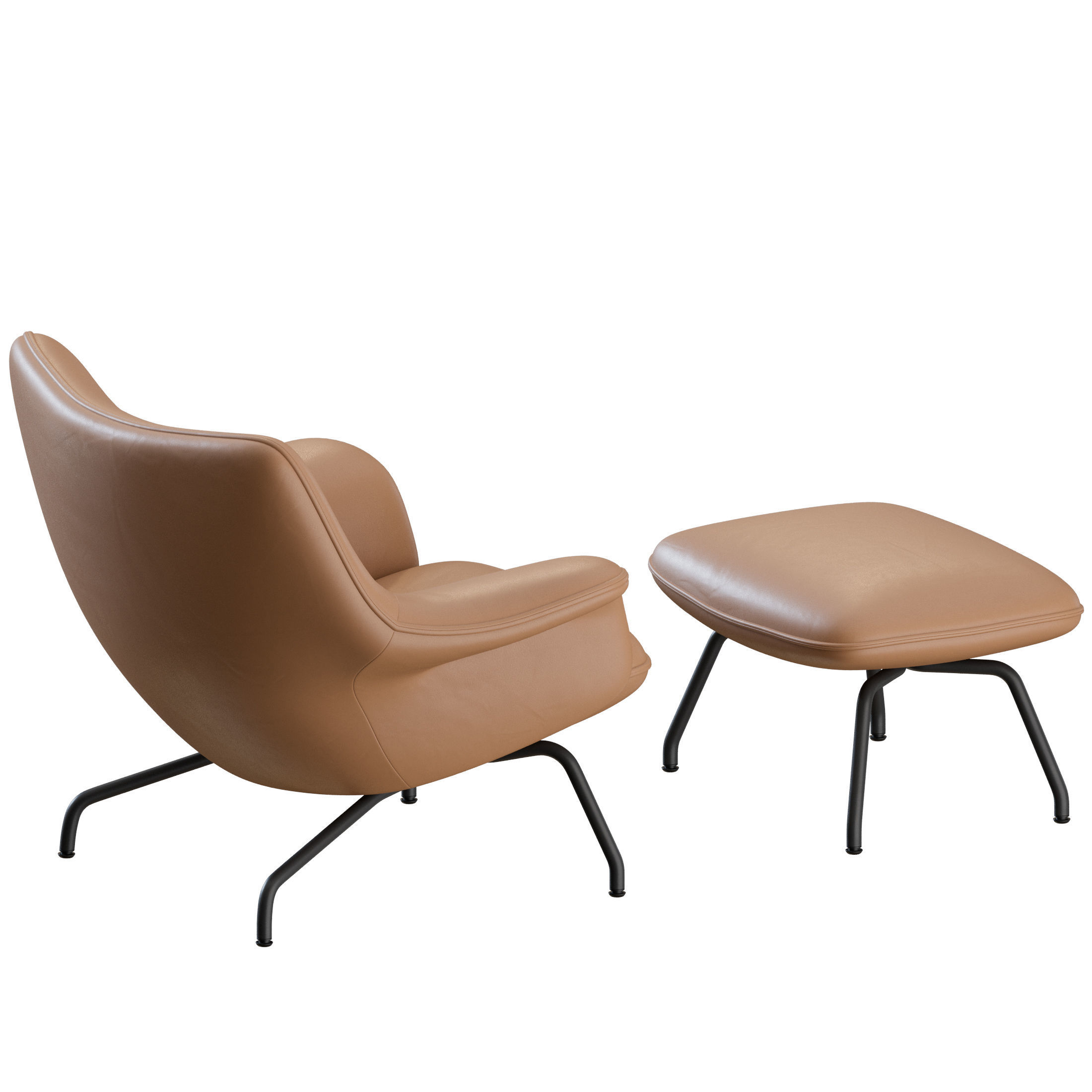 Doze Lounge Chair Low Back Tube by Muuto 3D model_8
