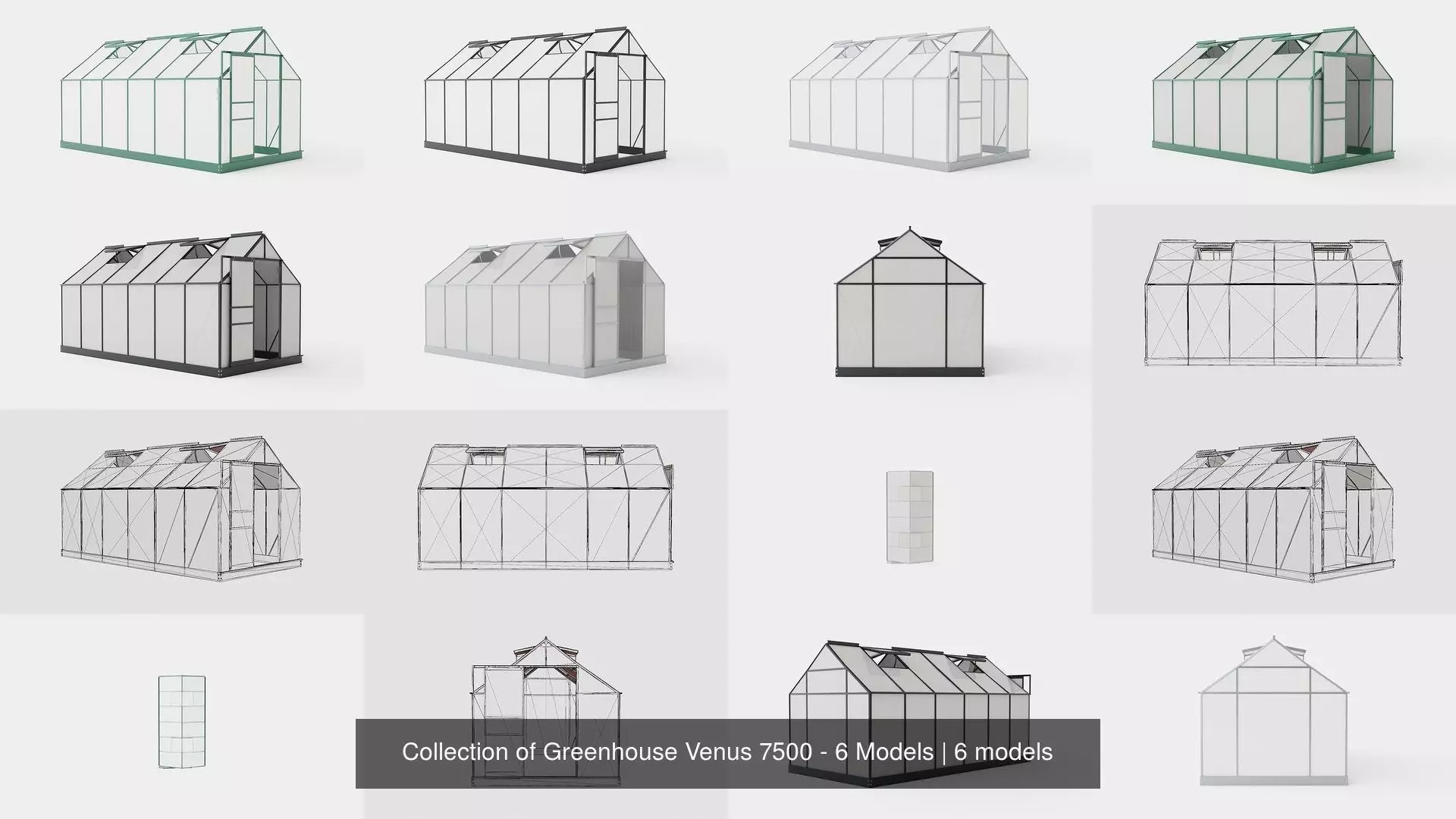 Collection of Greenhouse Venus 7500 - 6 Models _0