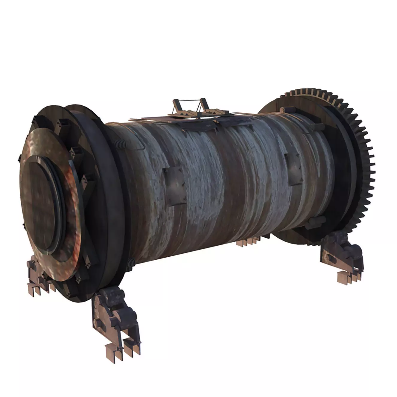 Industrial Furnace Low-poly 3D model