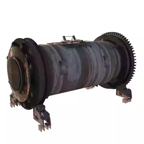 Industrial Furnace Low-poly 3D model