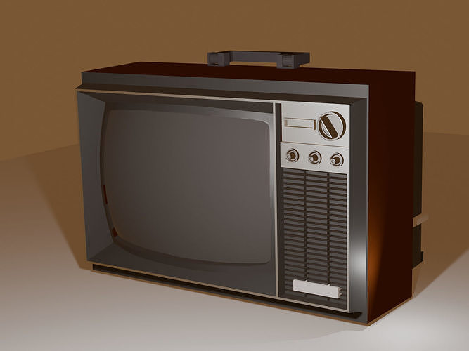 Japanese Old Television Free 3D print model