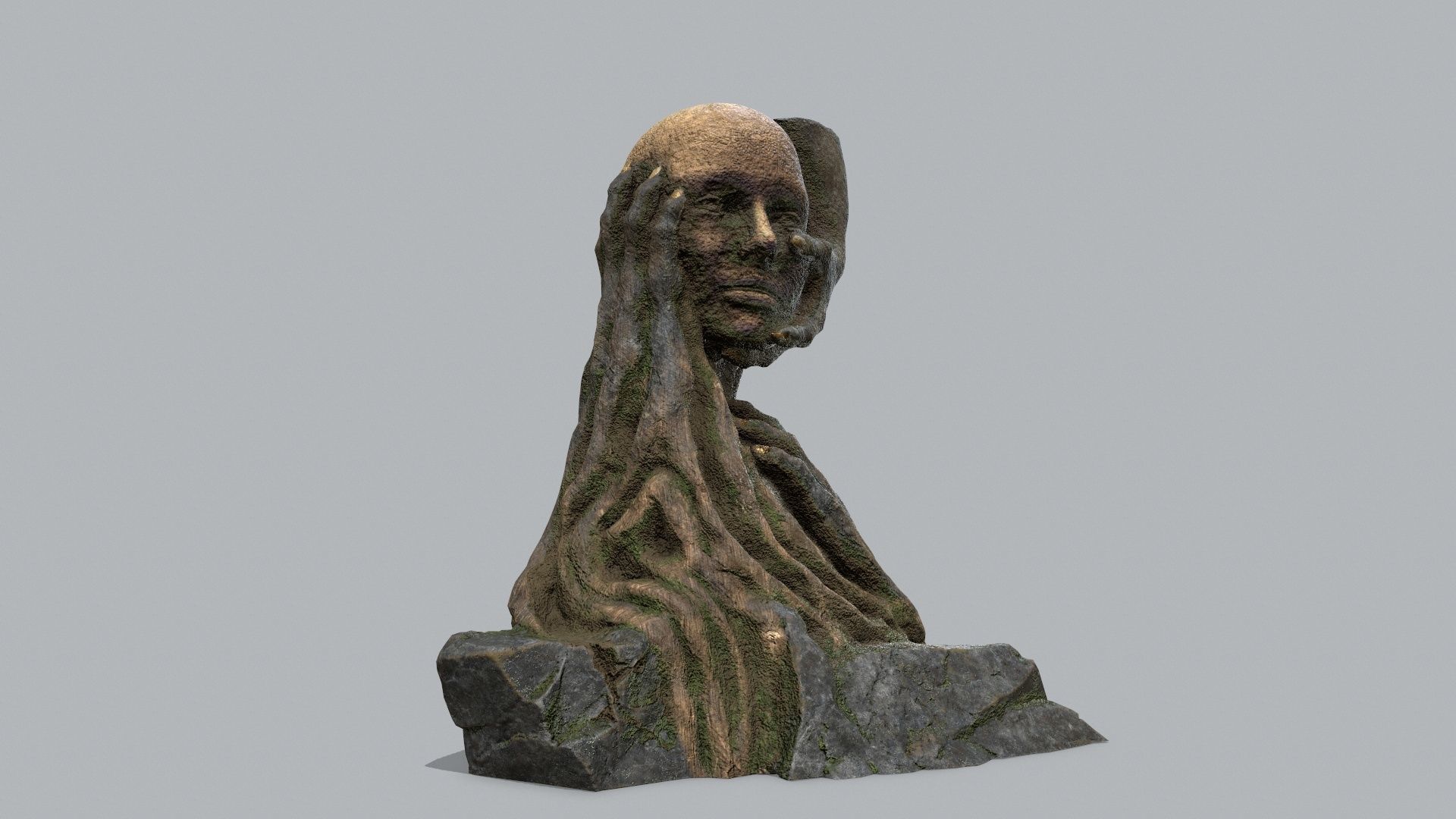 Hands of the devil Low-poly 3D model_1