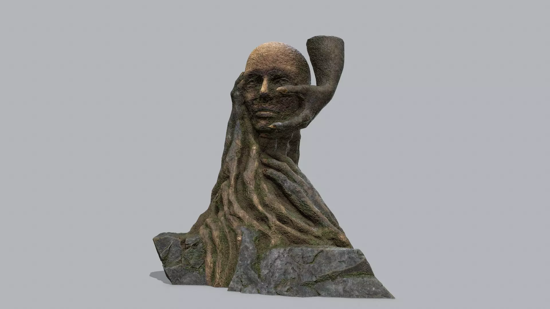 Hands of the devil Low-poly 3D model_0