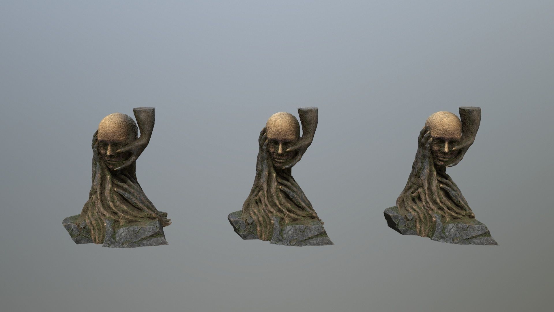 Hands of the devil Low-poly 3D model_12