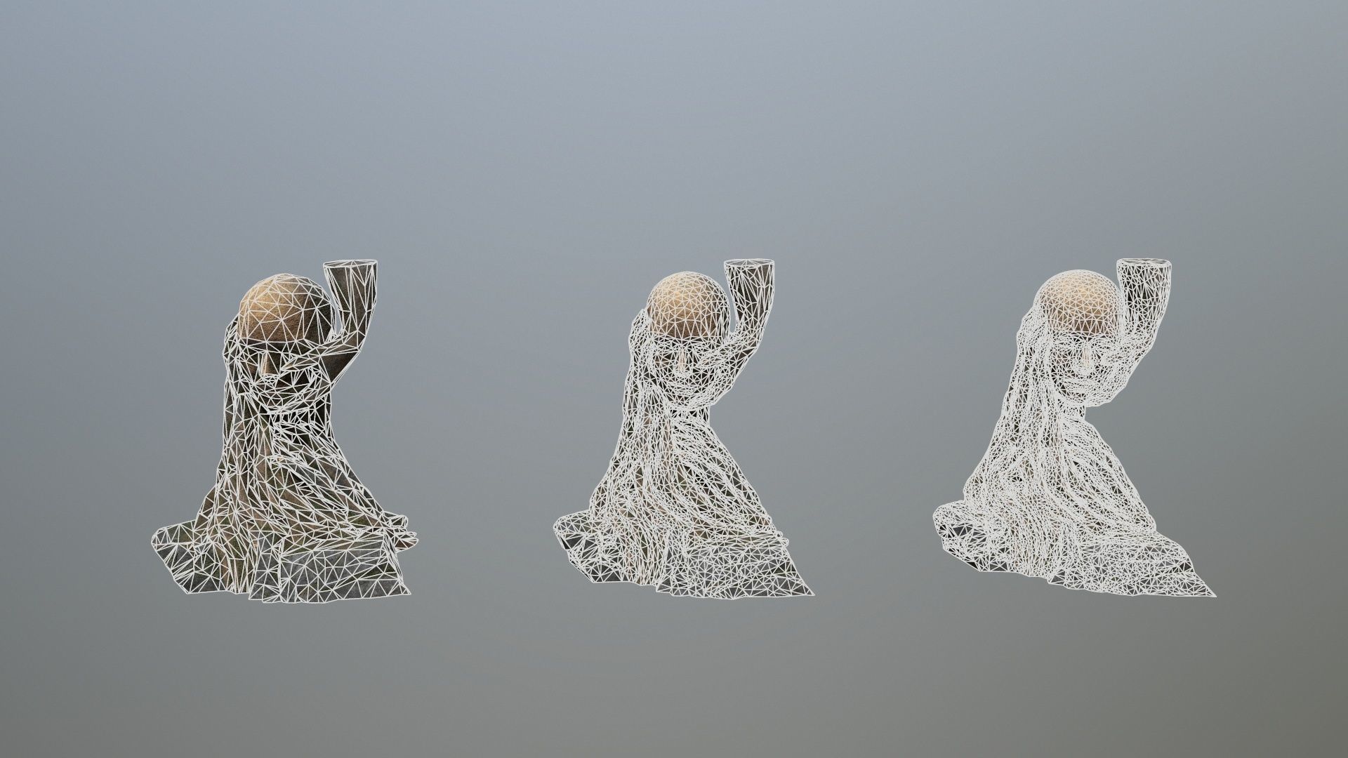 Hands of the devil Low-poly 3D model_13