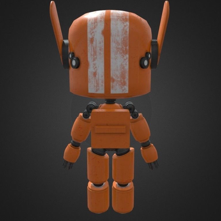 Robot K-VRC Free low-poly 3D model_2