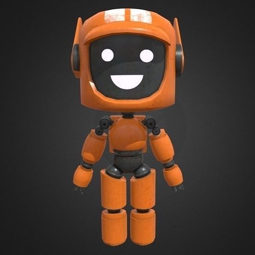 Robot K-VRC Free low-poly 3D model