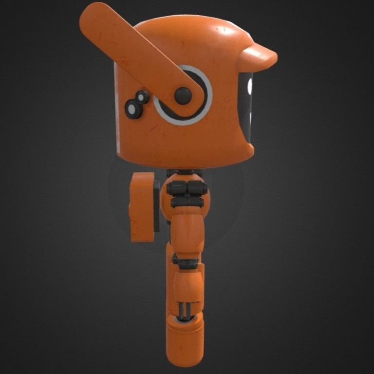 Robot K-VRC Free low-poly 3D model_1