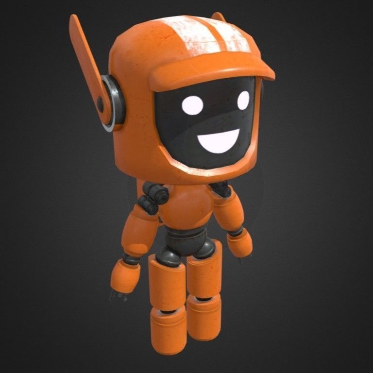 Robot K-VRC Free low-poly 3D model_4