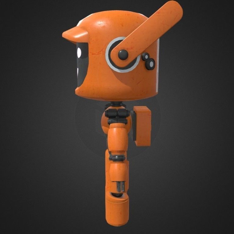 Robot K-VRC Free low-poly 3D model_3