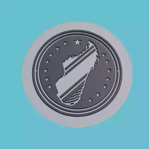 Madagascar Map Medallion Wall Art Printer