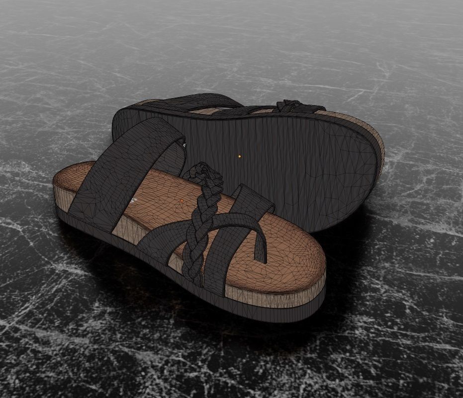 WHITE MOUNTAIN FOOTBET 3D SANDALS 3D model_12