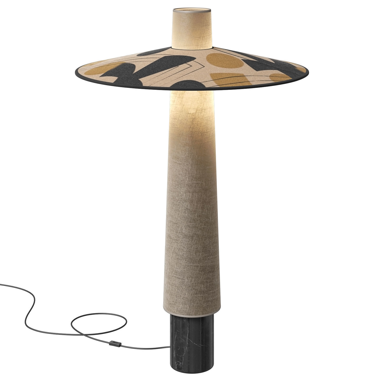 Forestier lamp post Thesee 3D model_3