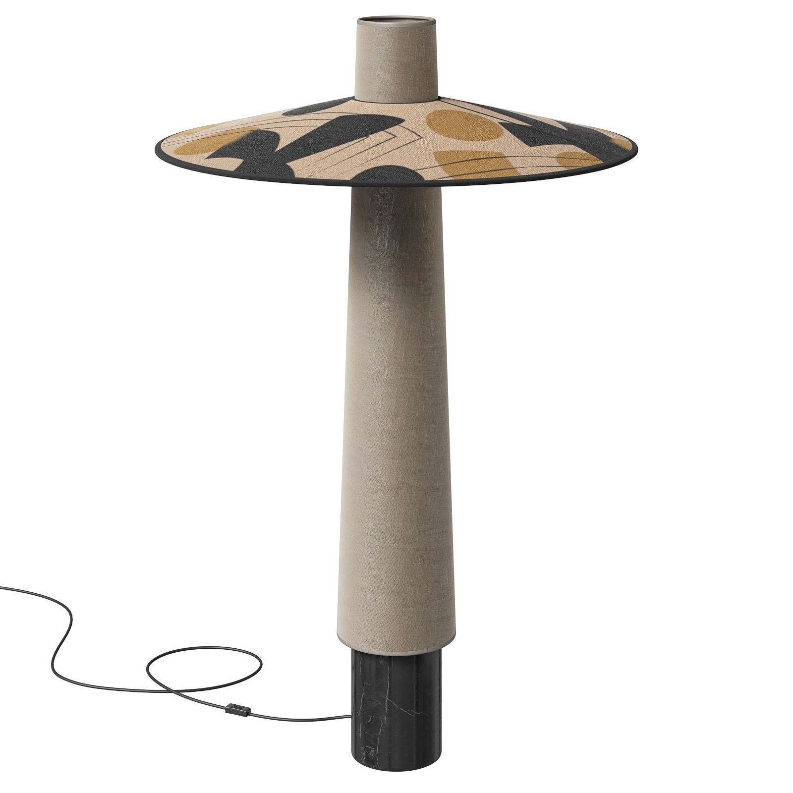 Forestier lamp post Thesee 3D model_1