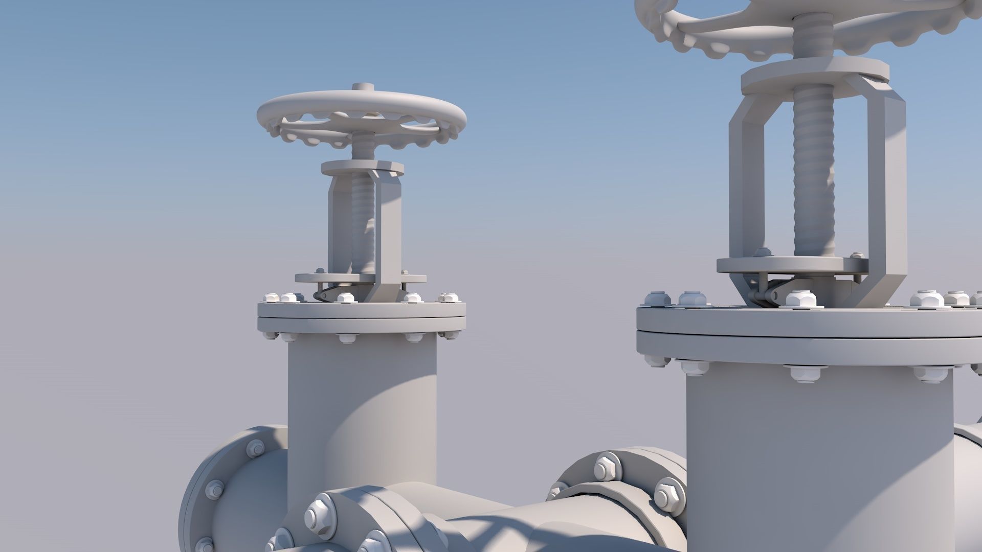 Pipe with valve 3D model_11