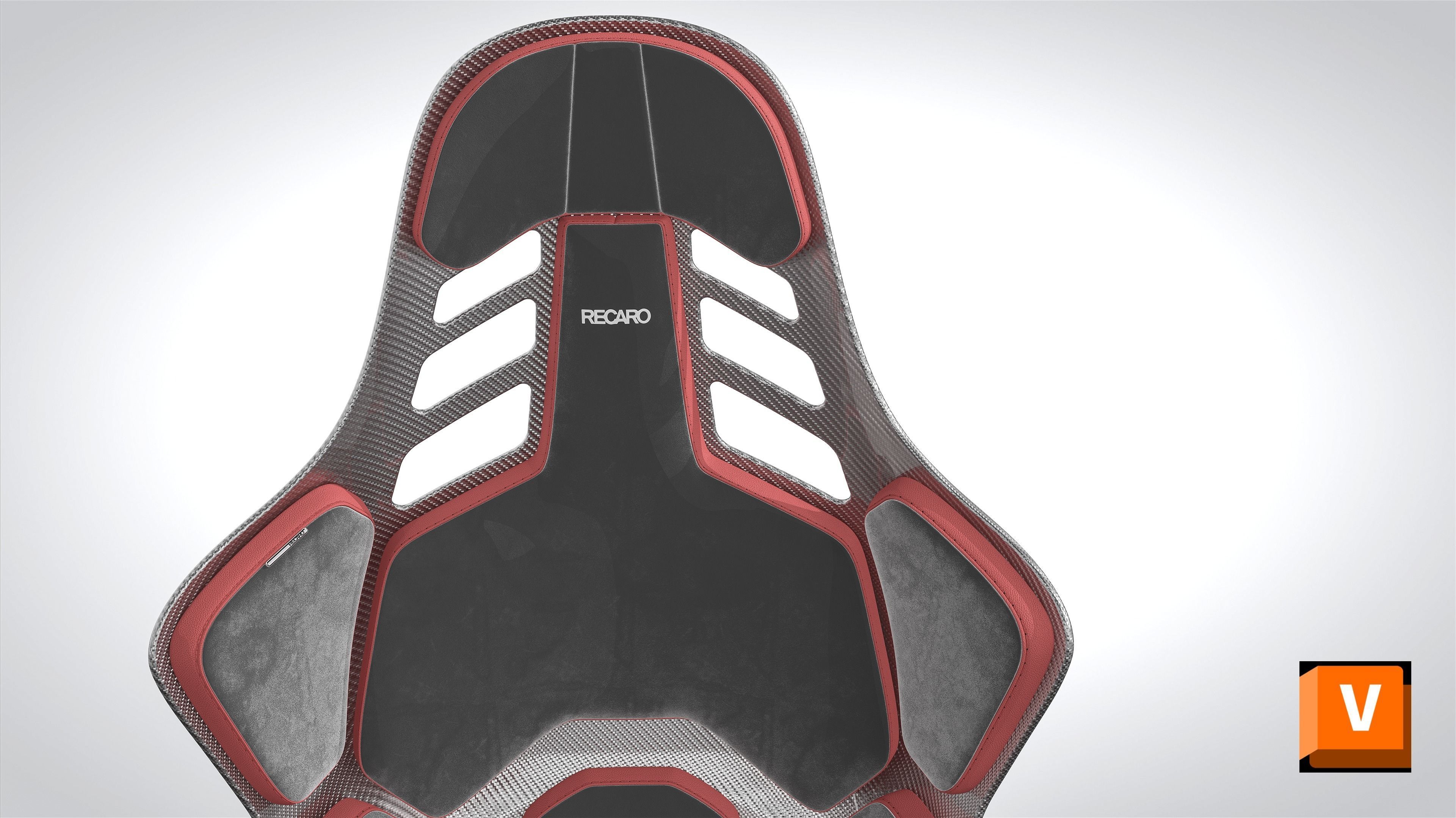  RECARO podium cf 3d model Low-poly 3D model_10