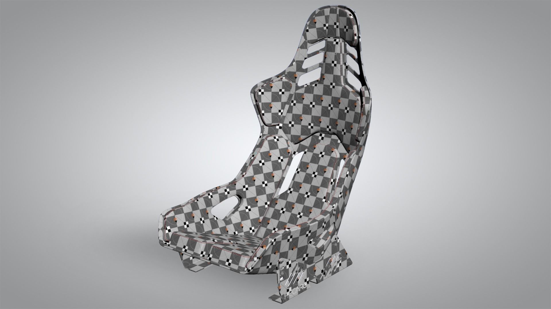  RECARO podium cf 3d model Low-poly 3D model_7