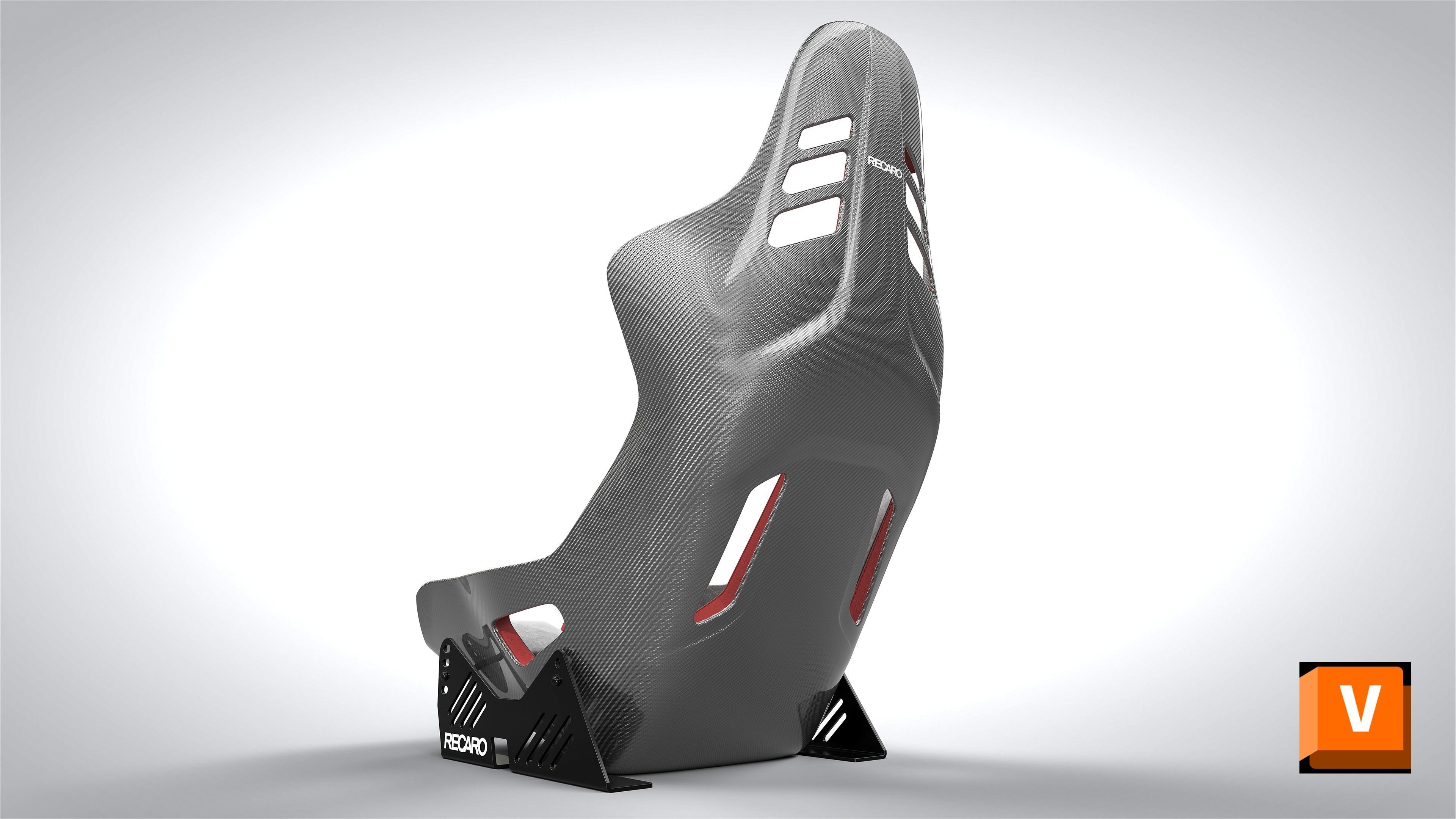  RECARO podium cf 3d model Low-poly 3D model_11