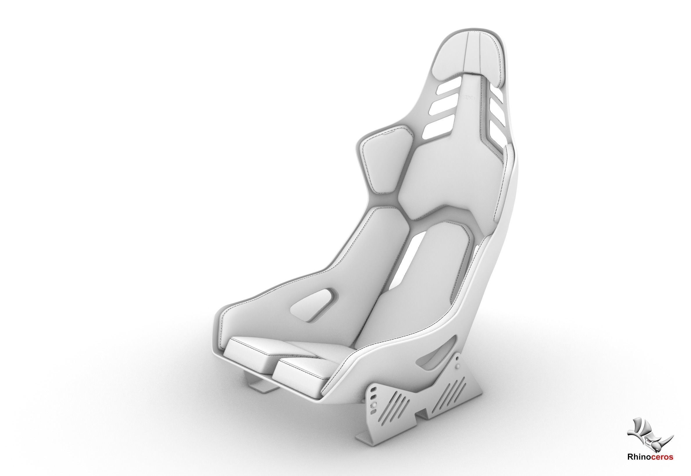 RECARO podium cf 3d model Low-poly 3D model_2