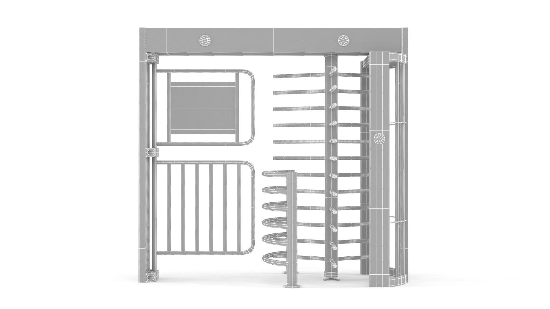 Turnstile Gate 3D model_6