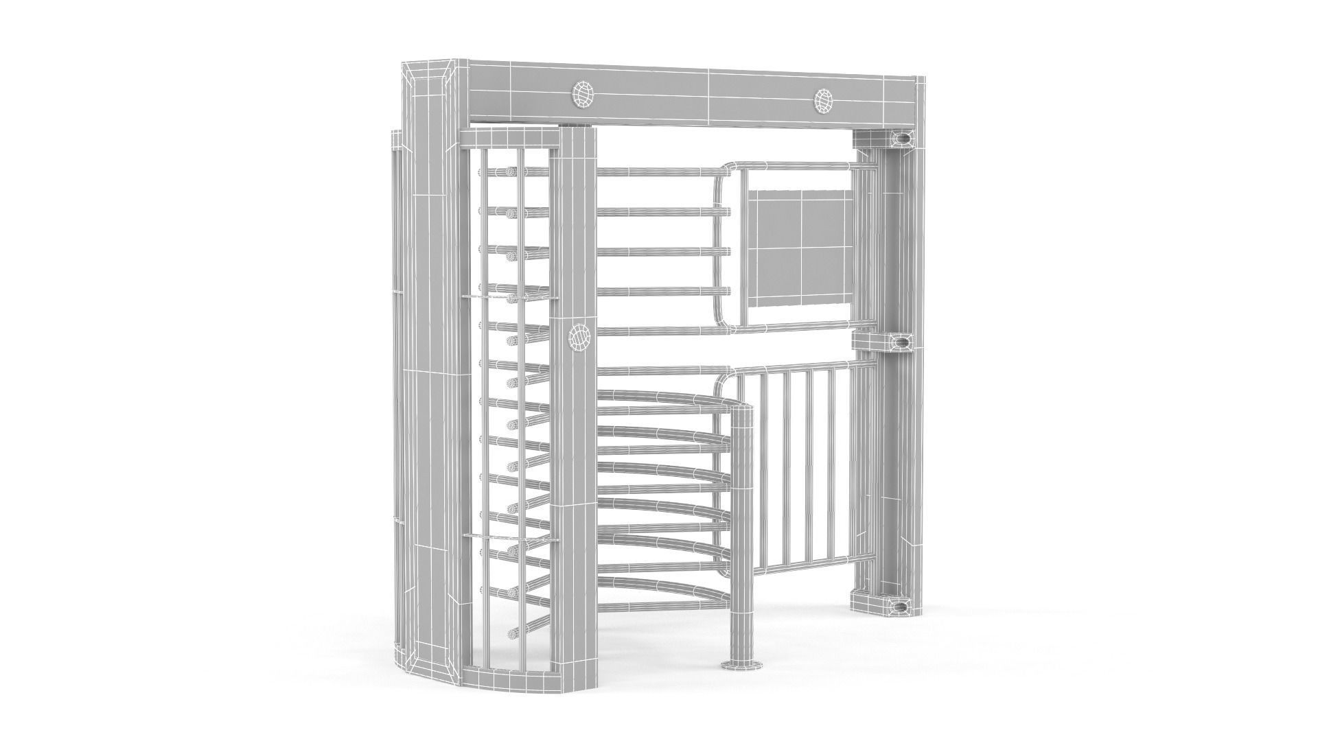 Turnstile Gate 3D model_9