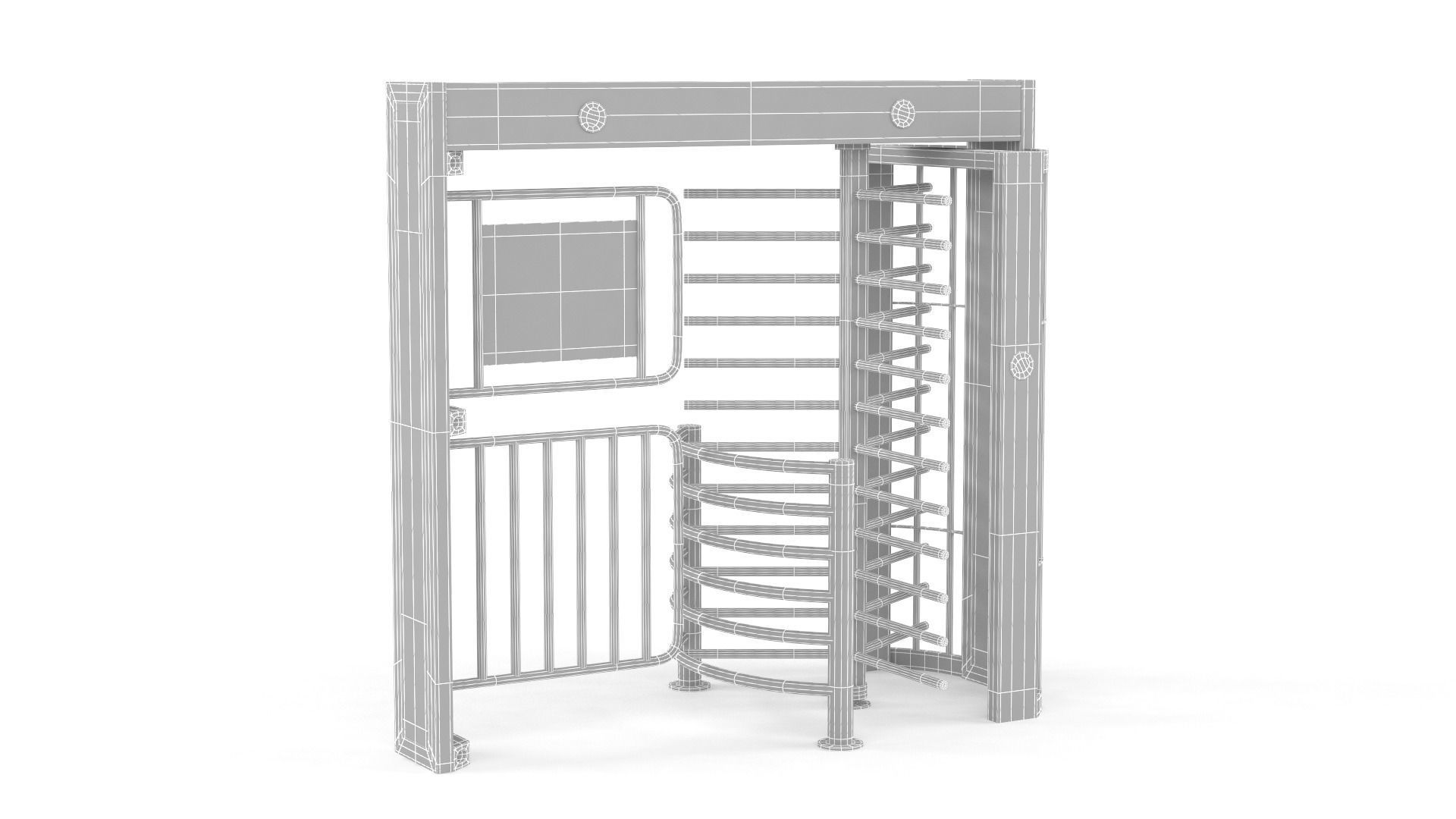 Turnstile Gate 3D model_7