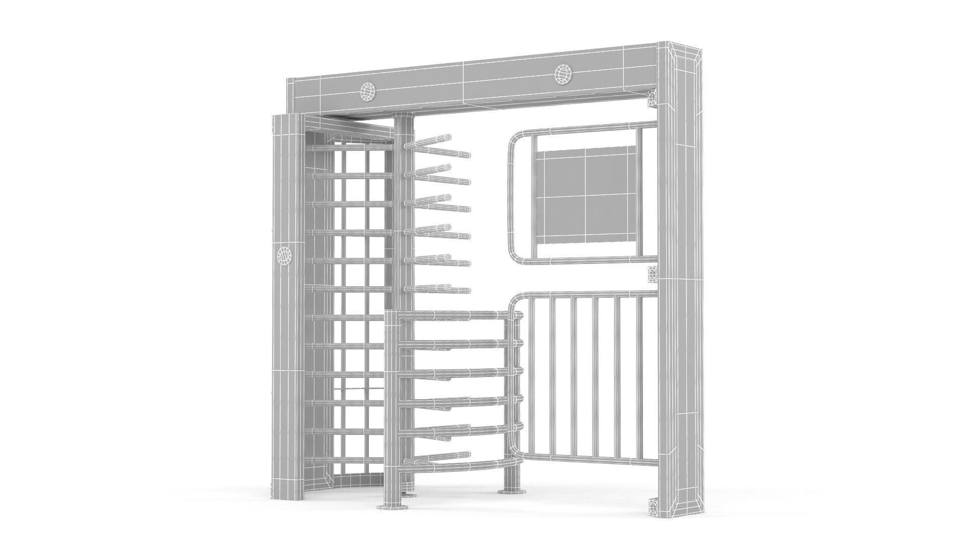 Turnstile Gate 3D model_8