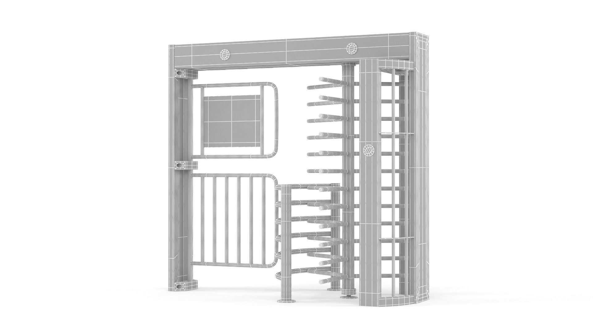 Turnstile Gate 3D model_5