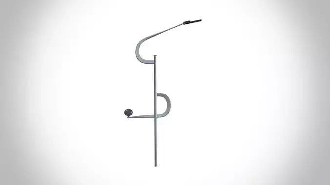 Street Light Pole Low-poly 3D model
