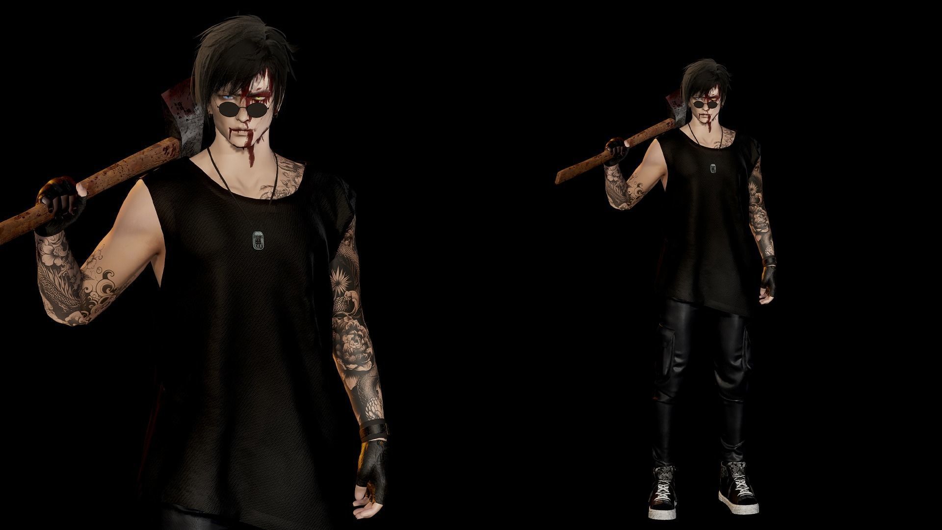 ModernGuy3 Damien Low-poly 3D model_3