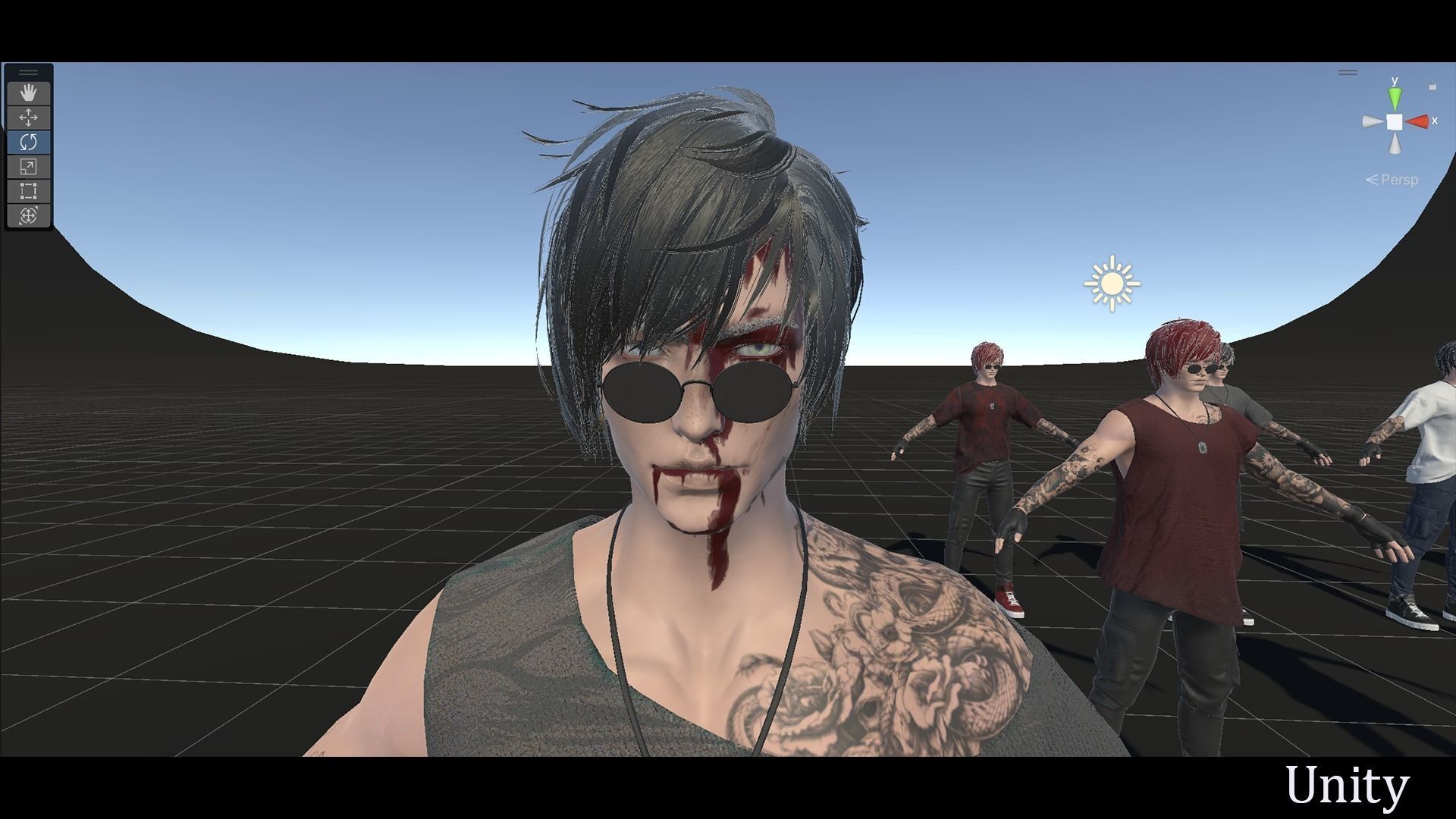 ModernGuy3 Damien Low-poly 3D model_17