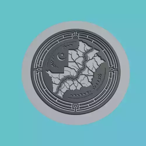 Mauritania Map Medallion Wall Art Printer