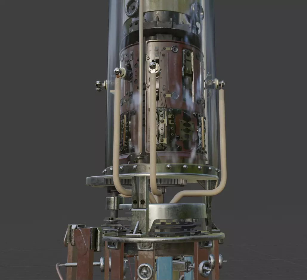 Transformer on-load tap changer OILTAP MS 3D model_0