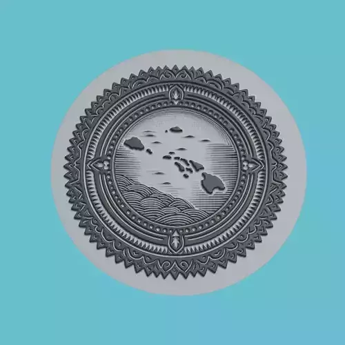 Micronesia Map Medallion Wall Art Printer