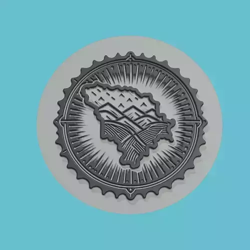 Moldova Map Medallion Wall Art Printer