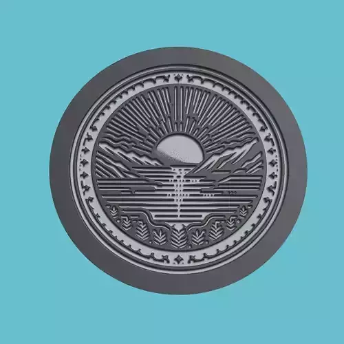 Montenegro Map Medallion Wall Art Printer