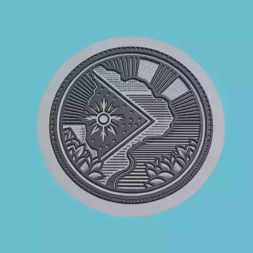 Mozambique Map Medallion Wall Art Printer