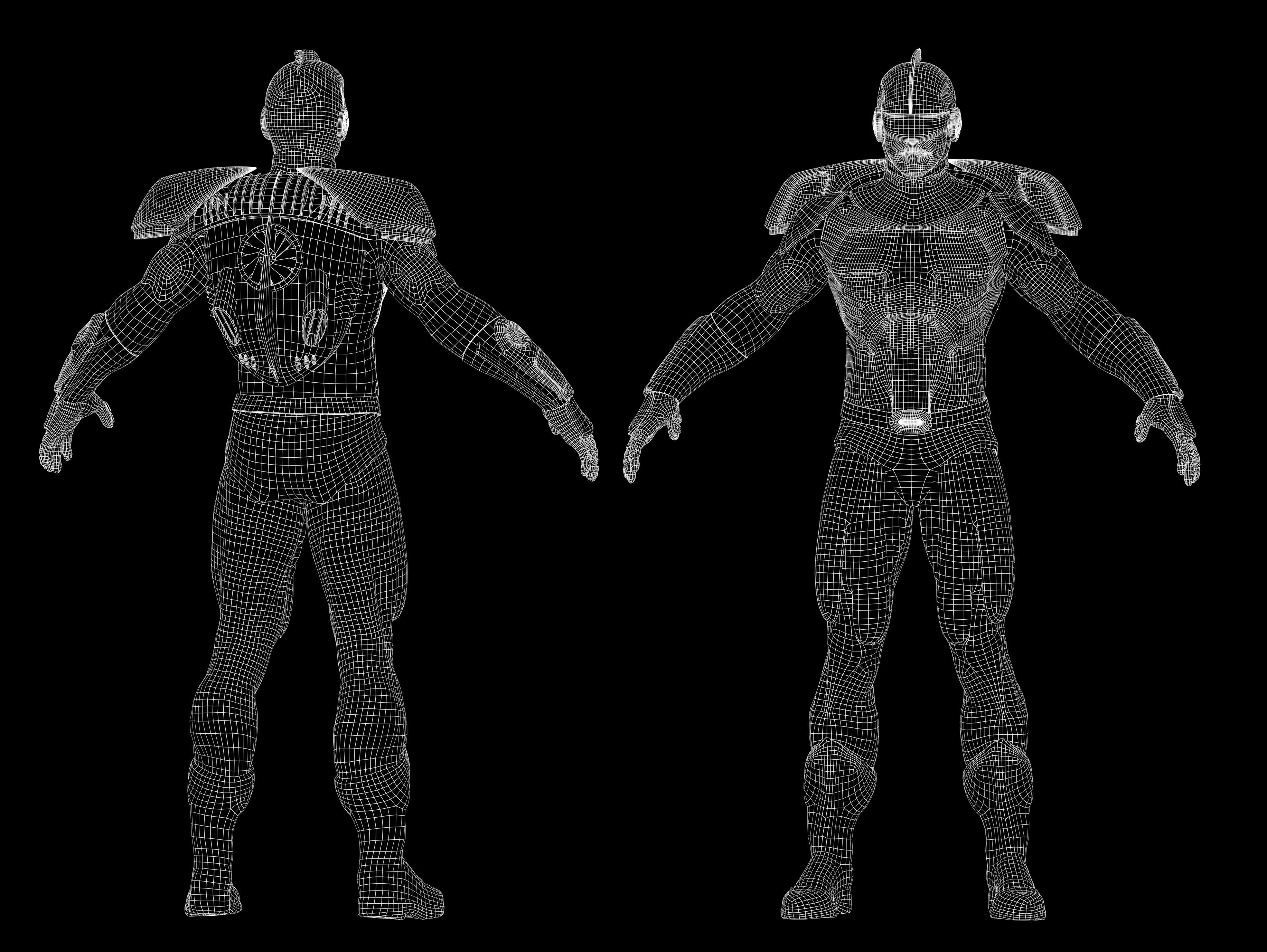 Turboman Low-poly 3D model_14