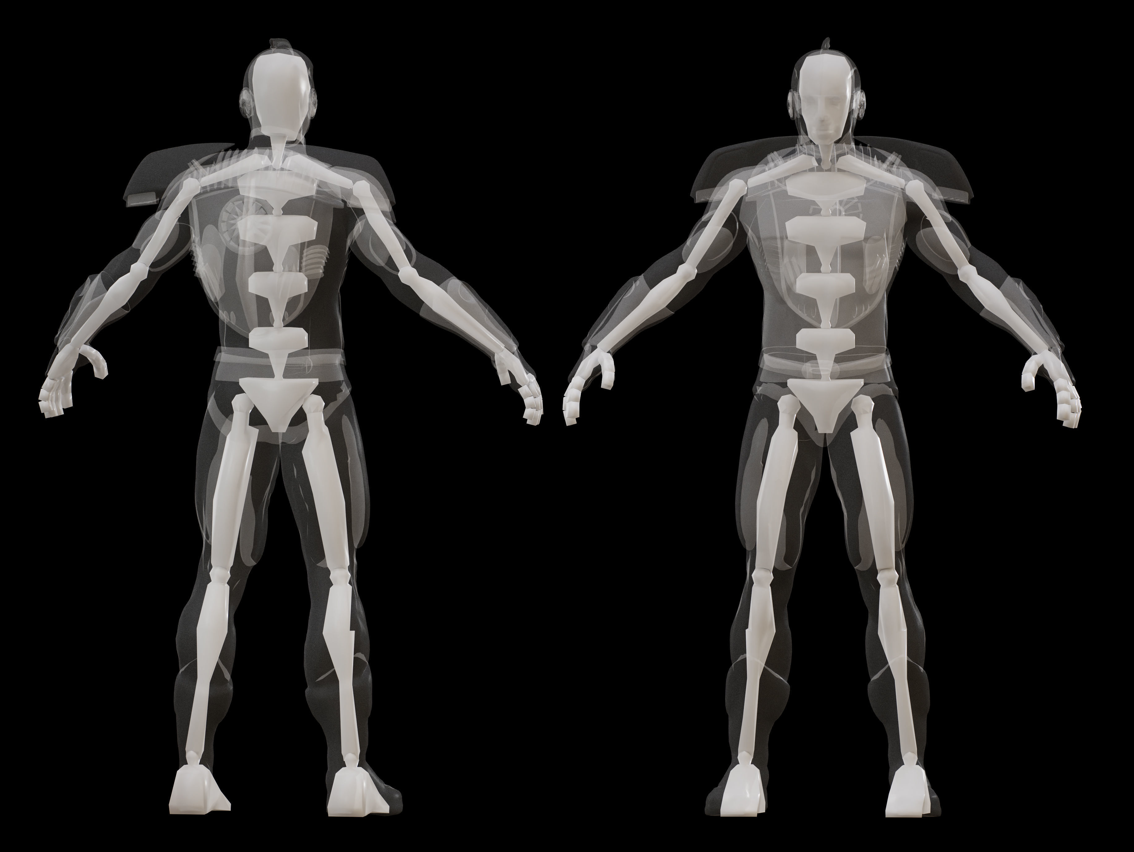 Turboman Low-poly 3D model_13